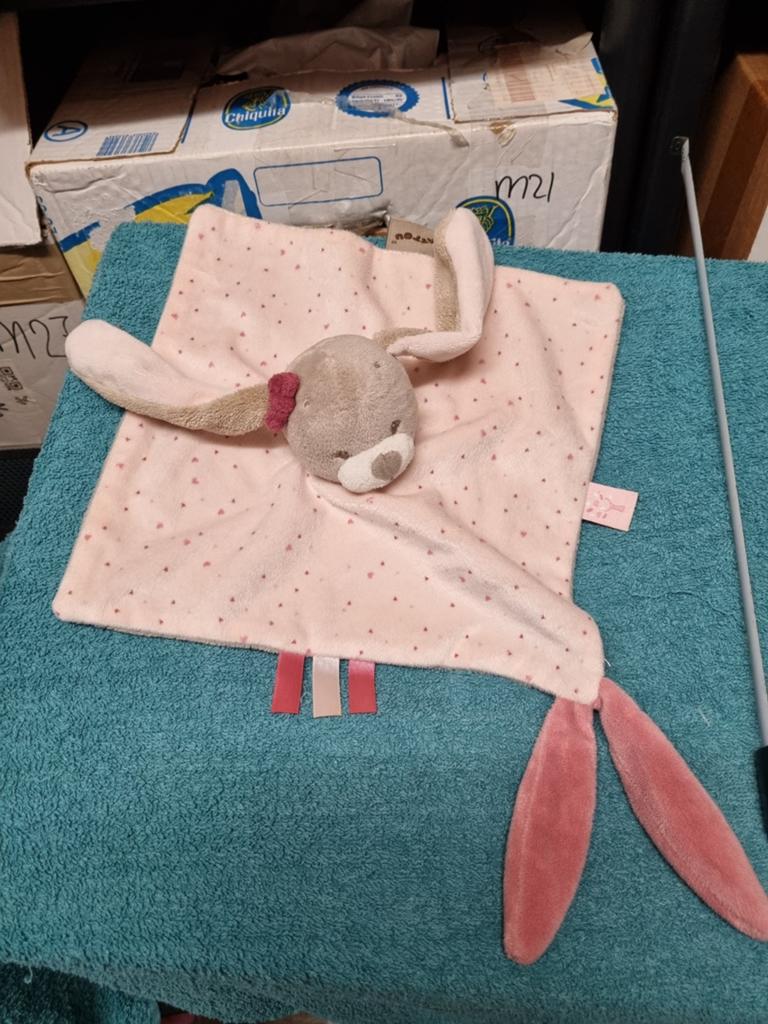 Nattou knuffel hond doekje meisje nr 2, Ophalen of Verzenden, Overige typen