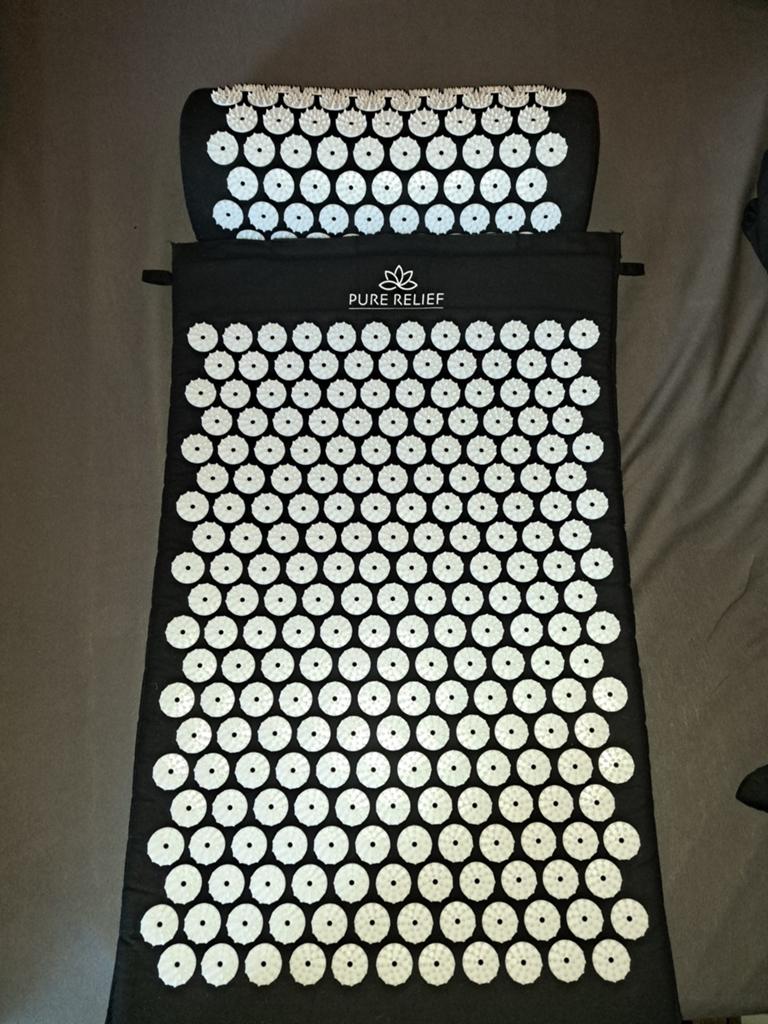 Pure Relief Acupressuur Mat en Kussen Set, Ophalen of Verzenden, Zo goed als nieuw, Massagestoel of Kussen