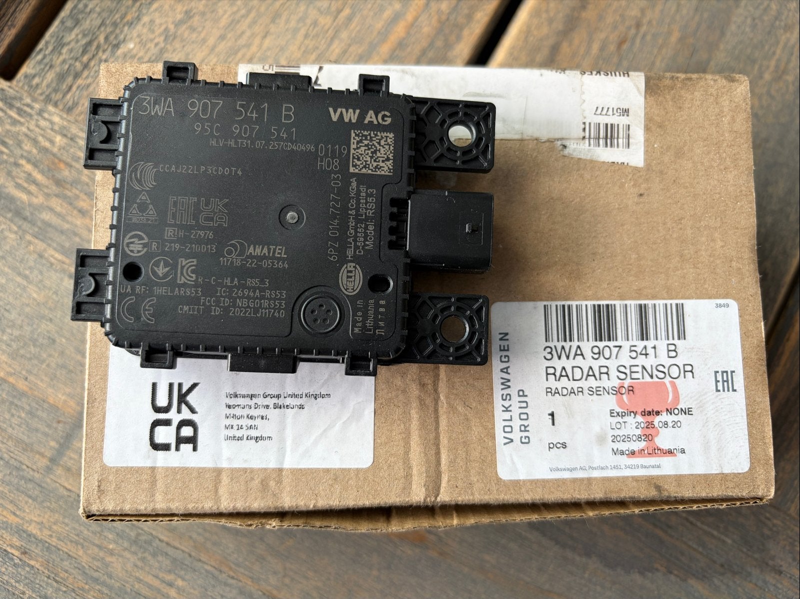 Radarsensor VW Audi 3WA907541 - Nieuw, Ophalen of Verzenden, Nieuw, Volkswagen