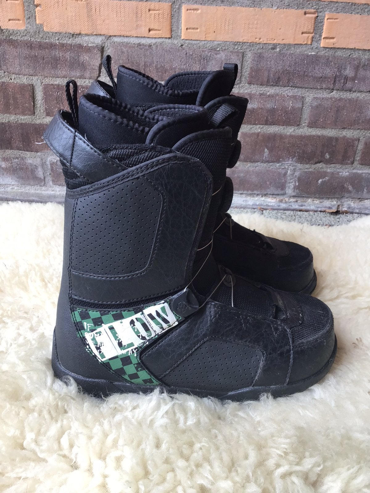 Zwarte Flow snowboardschoenen met BOA-sluiting maat 38 MP 24, Gebruikt, Zwarte Flow snowboardschoenen met BOA-sluiting maat 38 MP 24