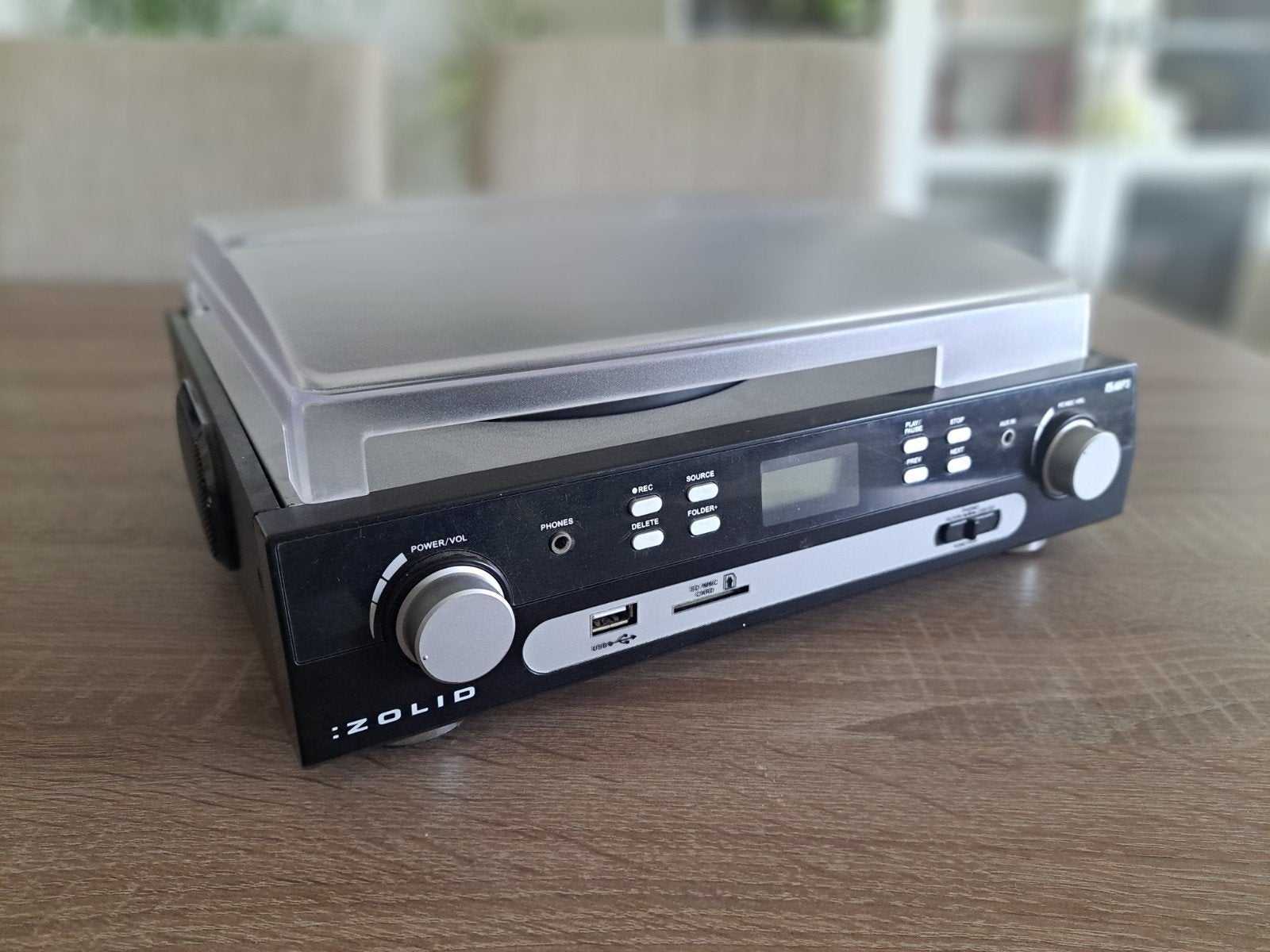 Zolid Platenspeler met USB-aansluiting en ingebouwde speaker, Ophalen of Verzenden, Zo goed als nieuw, Platenspeler, USB-aansluiting