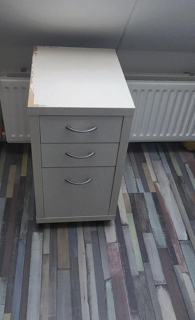 Ikea ladeblok op wielen voor onder bureau, Ophalen, Minder dan 50 cm, Gebruikt, 3 of 4 laden