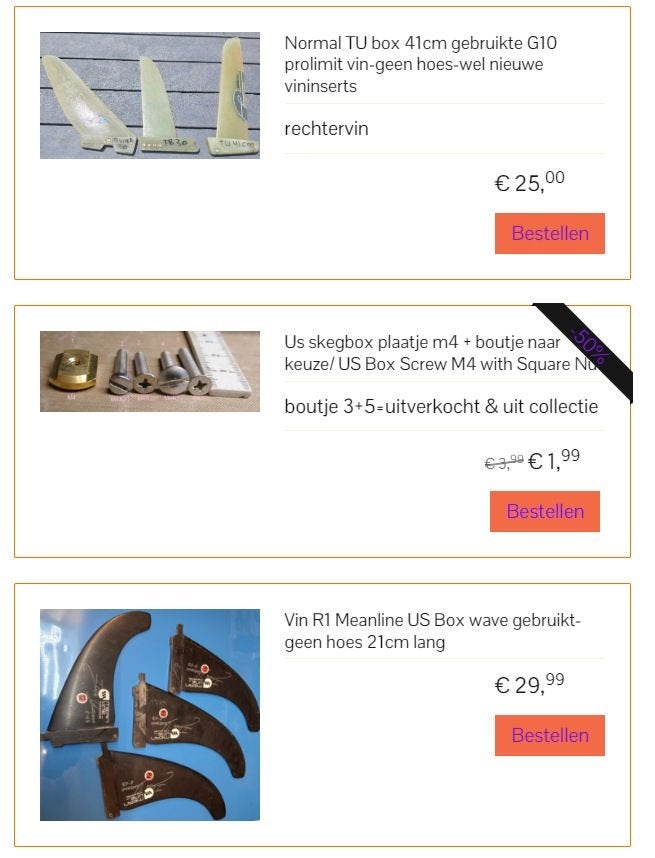 div.gebruikte vinnen, Watersport en Boten, Ophalen of Verzenden, Gebruikt, Overige typen