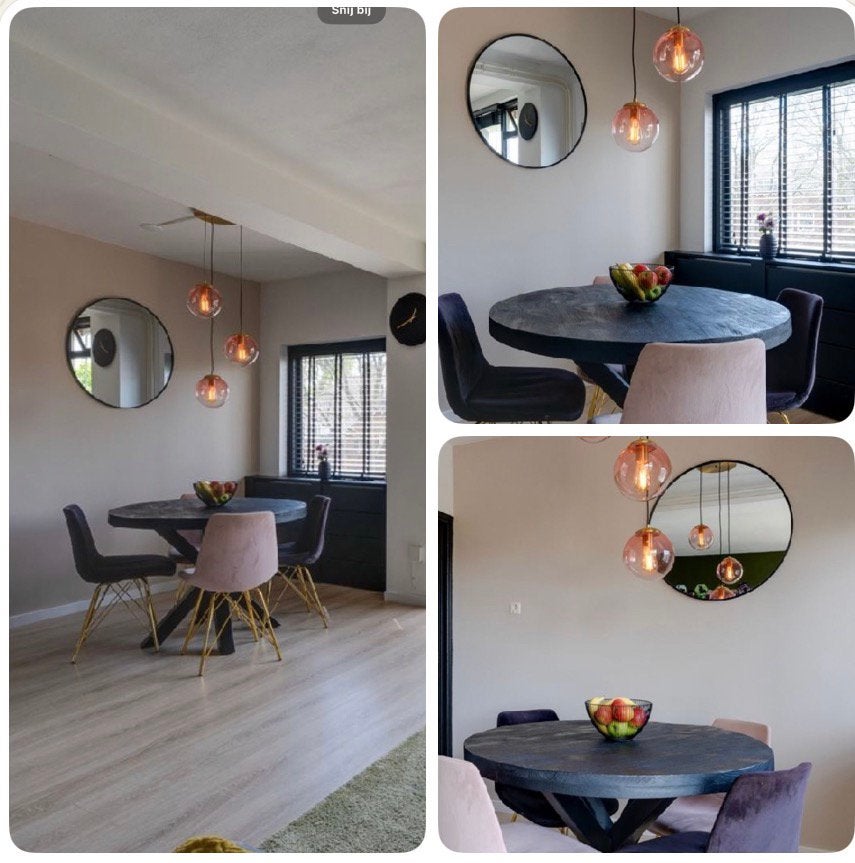 Mooie design hanglamp, Huis en Inrichting, Lampen | Hanglampen, Ophalen of Verzenden, Zo goed als nieuw, 75 cm of meer