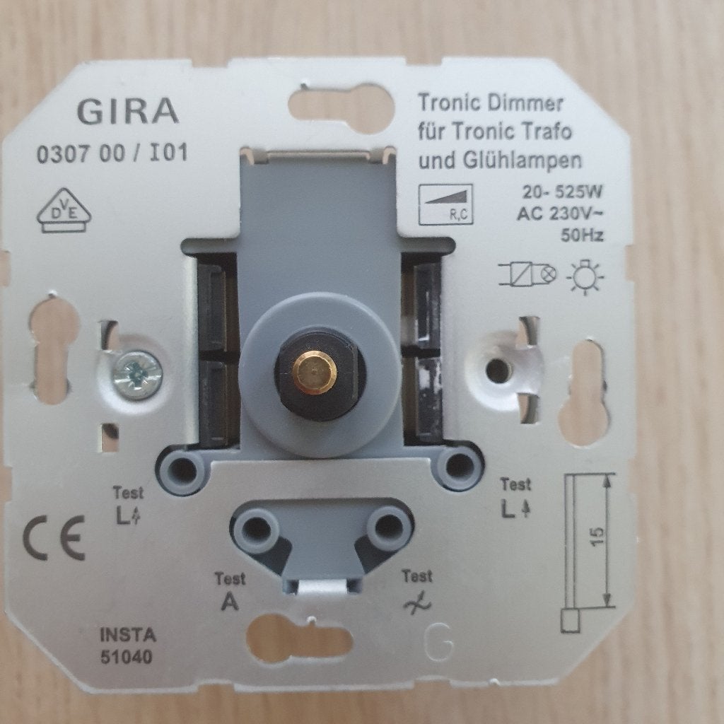 Gira dimmer, Doe-het-zelf en Verbouw, Elektra en Kabels, Ophalen of Verzenden, Zo goed als nieuw, Gira, Dimmer
