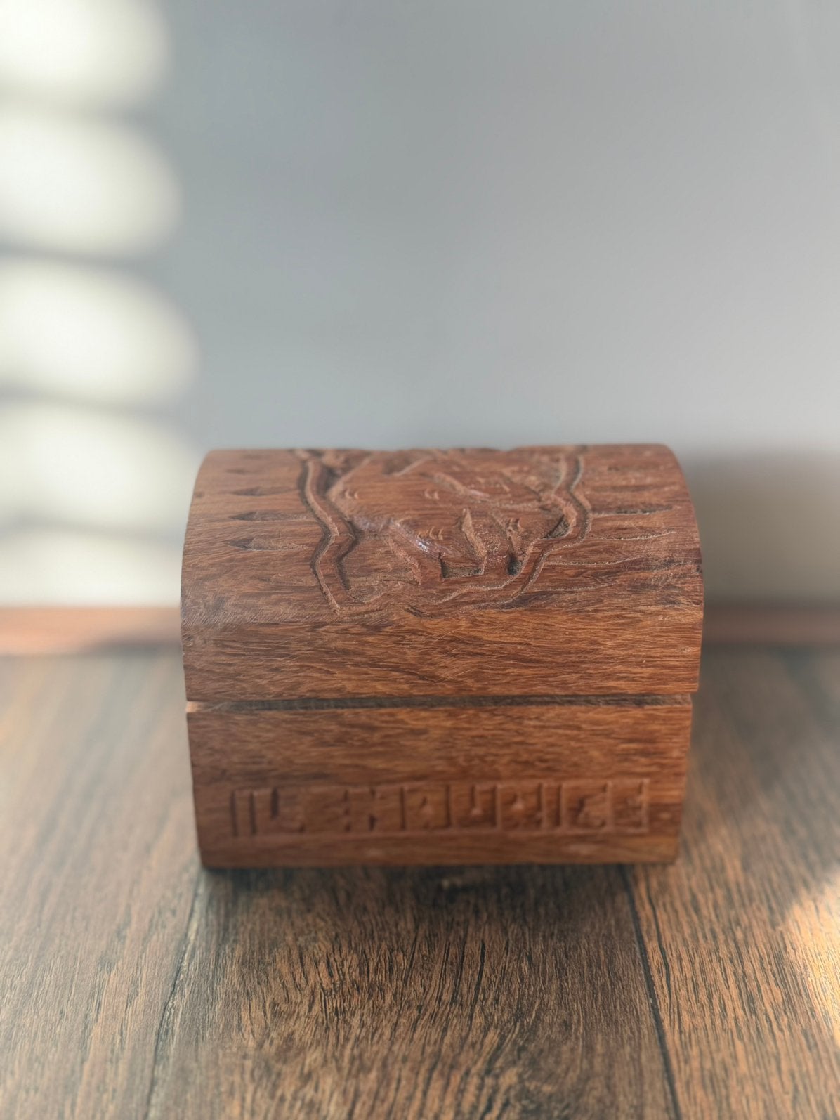 Houten opberg kistje vanuit Mauritius, Sieraden, Tassen en Uiterlijk, Ophalen of Verzenden, Zo goed als nieuw, Bruin, Hardcase