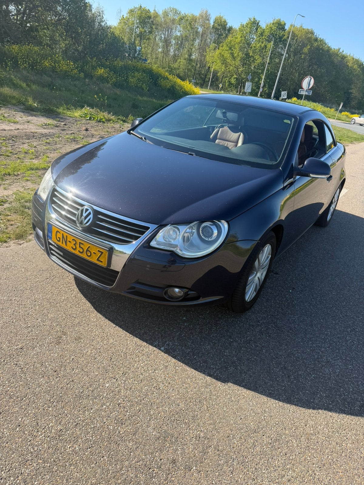 Volkswagen Eos 2.0 16V FSI 110KW 2008 Blauw, Auto's, Volkswagen, Voorwielaandrijving, 4 cilinders, Bedrijf, Handgeschakeld