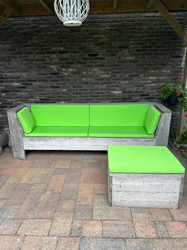 Tuinbank steigerhout, Tuin en Terras, Tuinbanken, Ophalen, Gebruikt, Hout