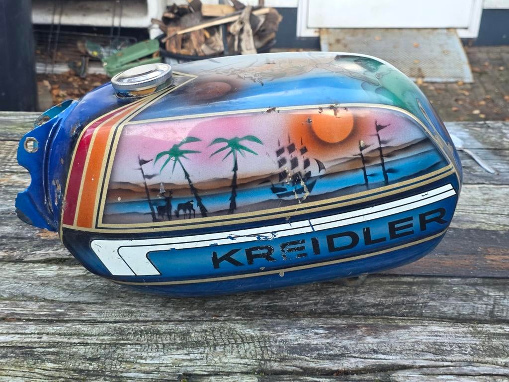 Kreidler benzinetank met special paint, Ophalen of Verzenden, Gebruikt, Tank