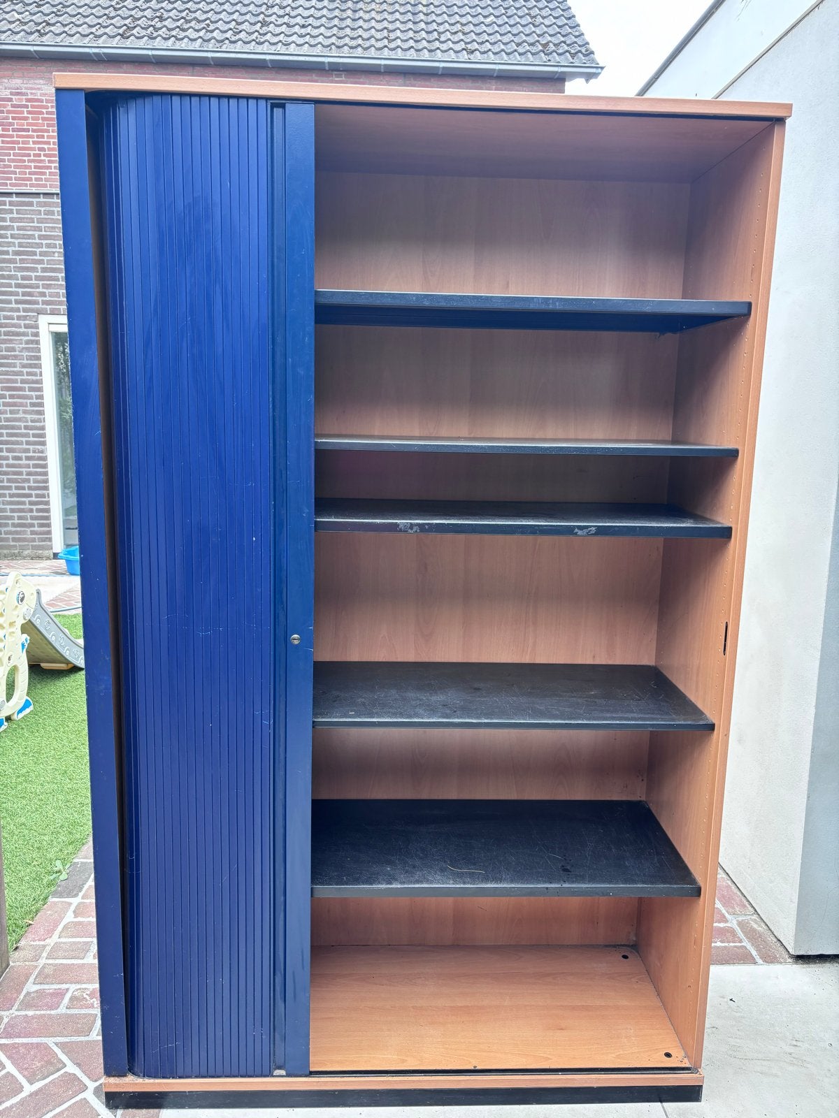 ZSM ophalen! Opbergkast archief roldeur verstelbare planken, Ophalen, Gebruikt, Meerdere deuren, 50 tot 100 cm