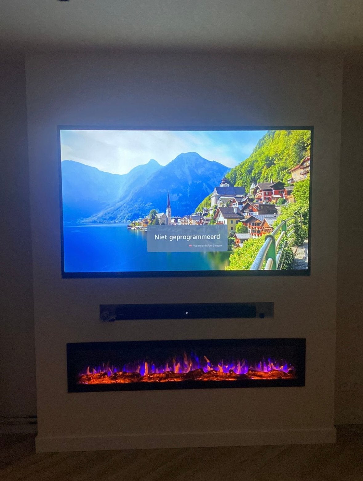 Vuursfeerhaard voor cinewall, 50 Hz, Zo goed als nieuw, 100 cm of meer, Ophalen