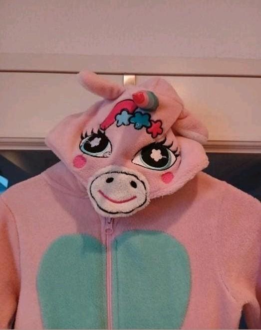 Onesie unicorn maat 110/116, Ophalen of Verzenden, Zo goed als nieuw, Meisje, Overige typen