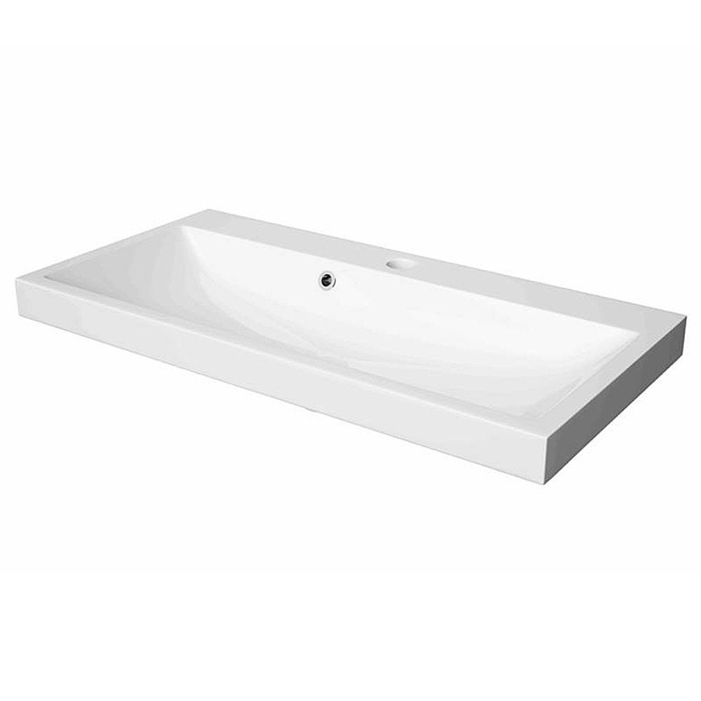 WASTAFEL 80x40 cm mineraalcomposiet - UITVERKOOP, Huis en Inrichting, Woonaccessoires | Overige, Nieuw, Wit, Ophalen