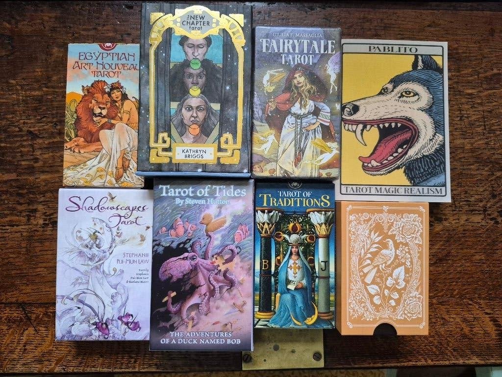 Tarot decks 3 voor €40, Verzenden, Zo goed als nieuw, Tarot of Kaarten leggen, Overige typen