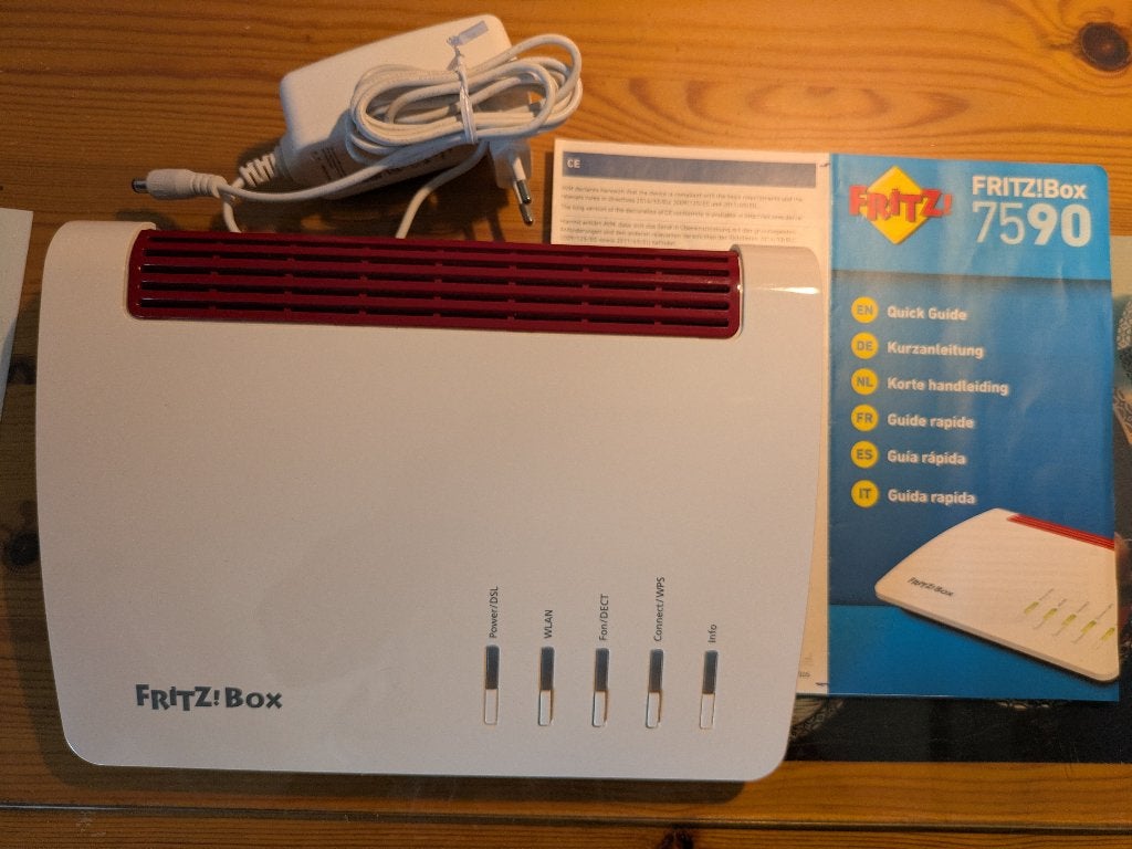 Fritz!Box 7590, Telecommunicatie, ISDN en ADSL, Ophalen of Verzenden, Gebruikt, Modem