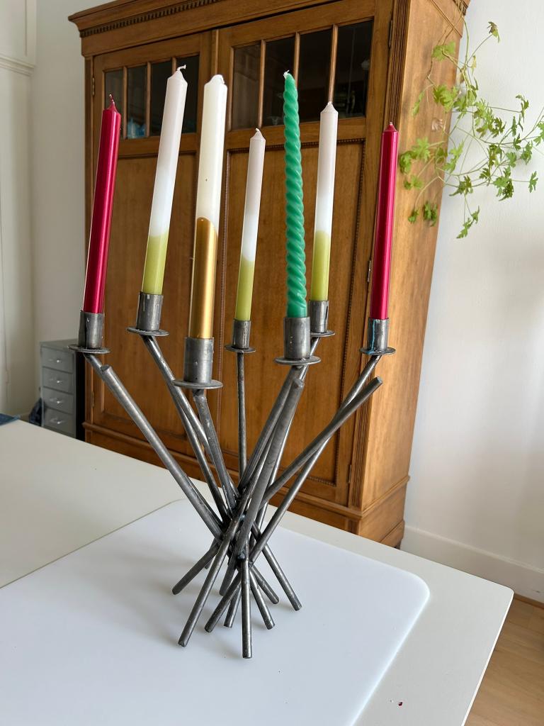 Mooie kandelaar, Ophalen, Gebruikt, 25 tot 50 cm, Metaal