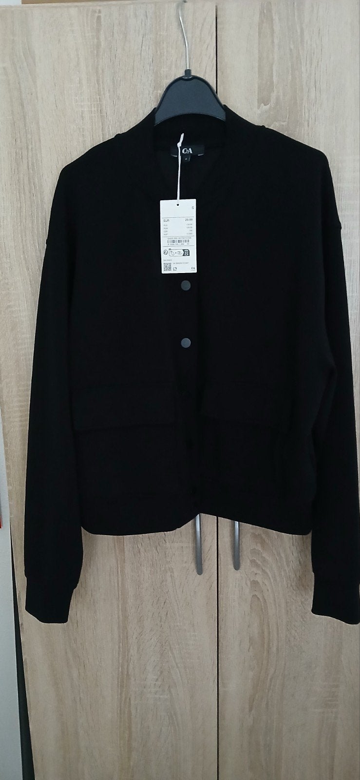 Nieuw zwart bomber vest mt s, Ophalen of Verzenden, Nieuw, Maat 38/40 (M), Zwart