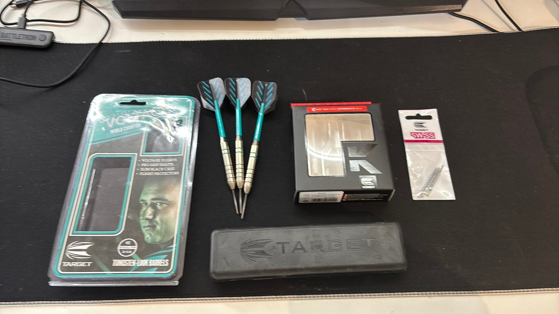 Complete dartset met k flex swiss points, Ophalen of Verzenden, Zo goed als nieuw, Pijlen, Soft tip