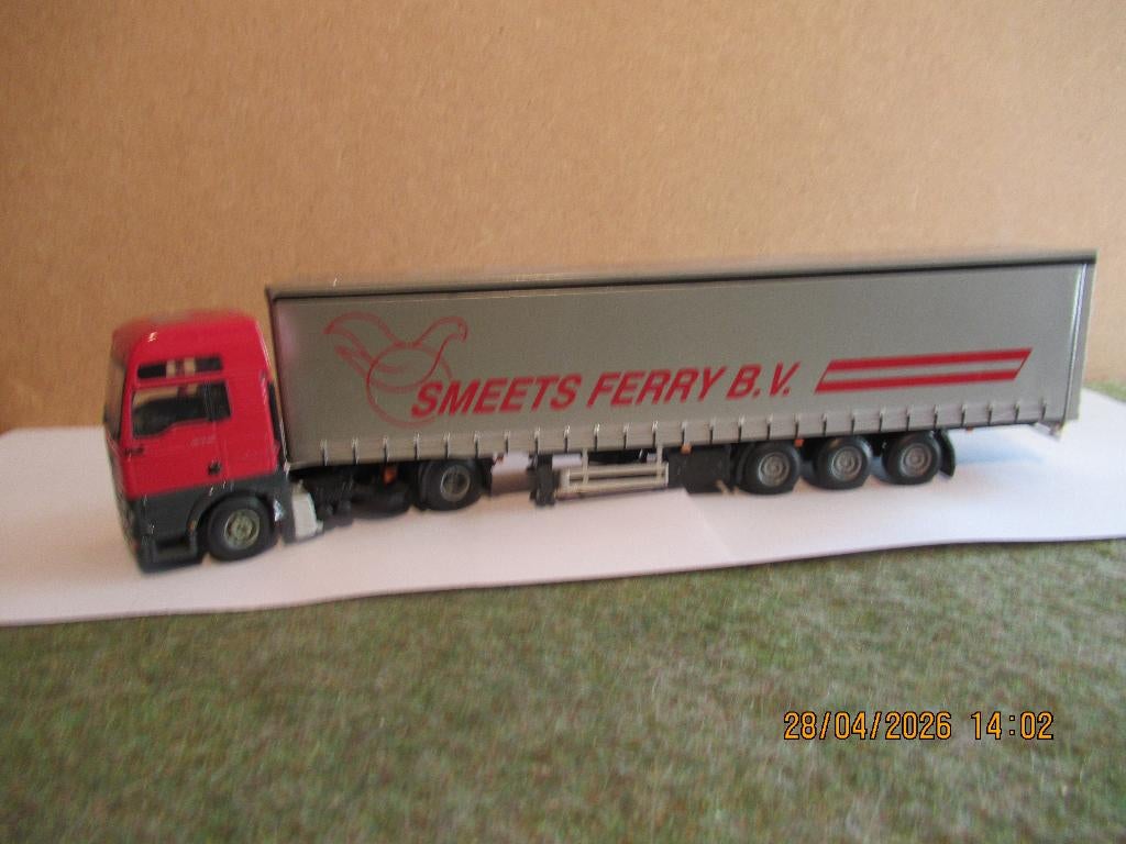 Lion toy   Man  Smeets ferry Bv, Hobby en Vrije tijd, Modelauto's | 1:50, Ophalen of Verzenden, Gebruikt, Bus of Vrachtwagen, Lion Toys