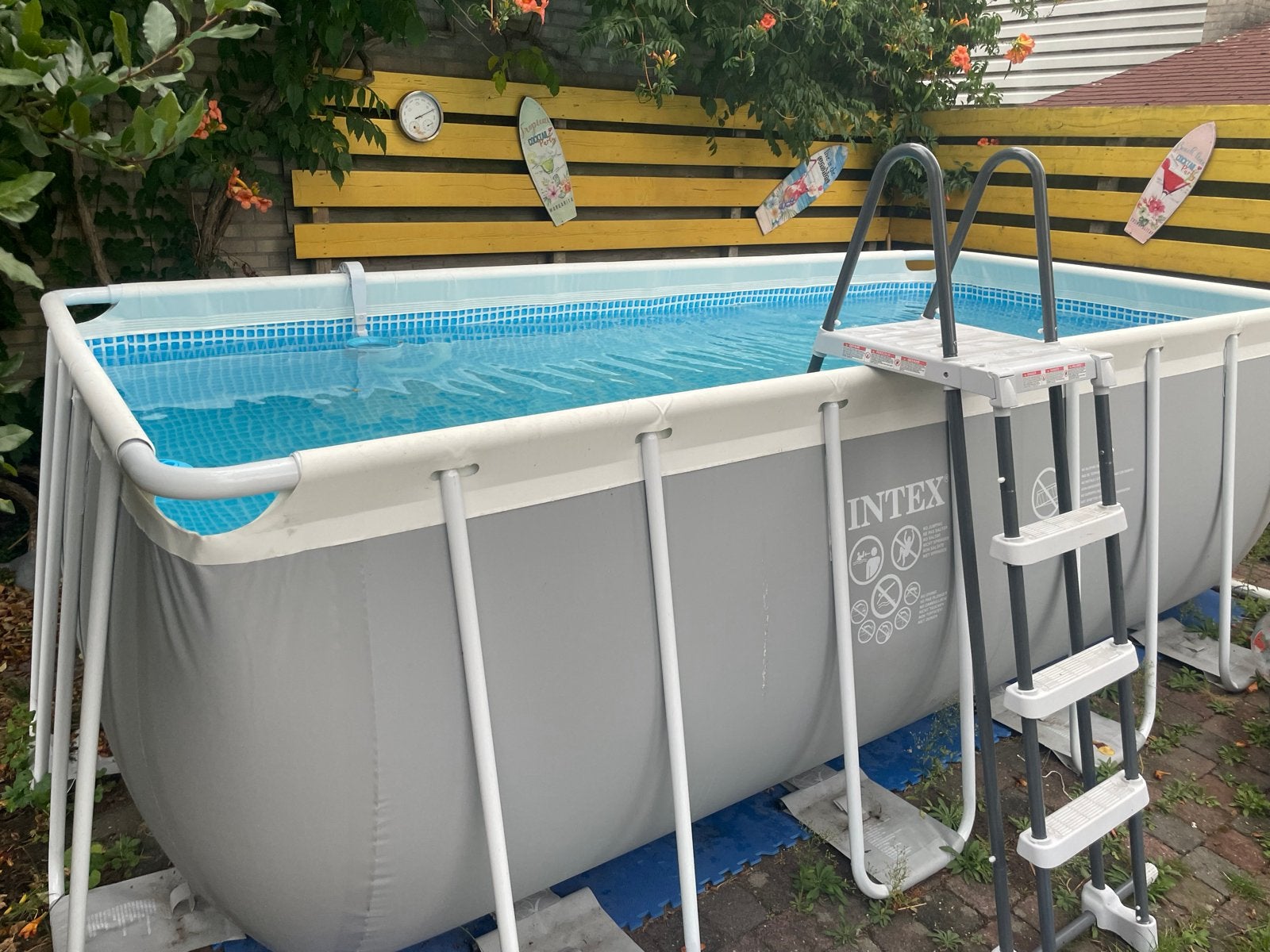 Intex Prism Frame zwembad 400x200x122 met warmtepomp!, Tuin en Terras, Zwembaden, 200 tot 300 cm, Zo goed als nieuw, Rechthoekig