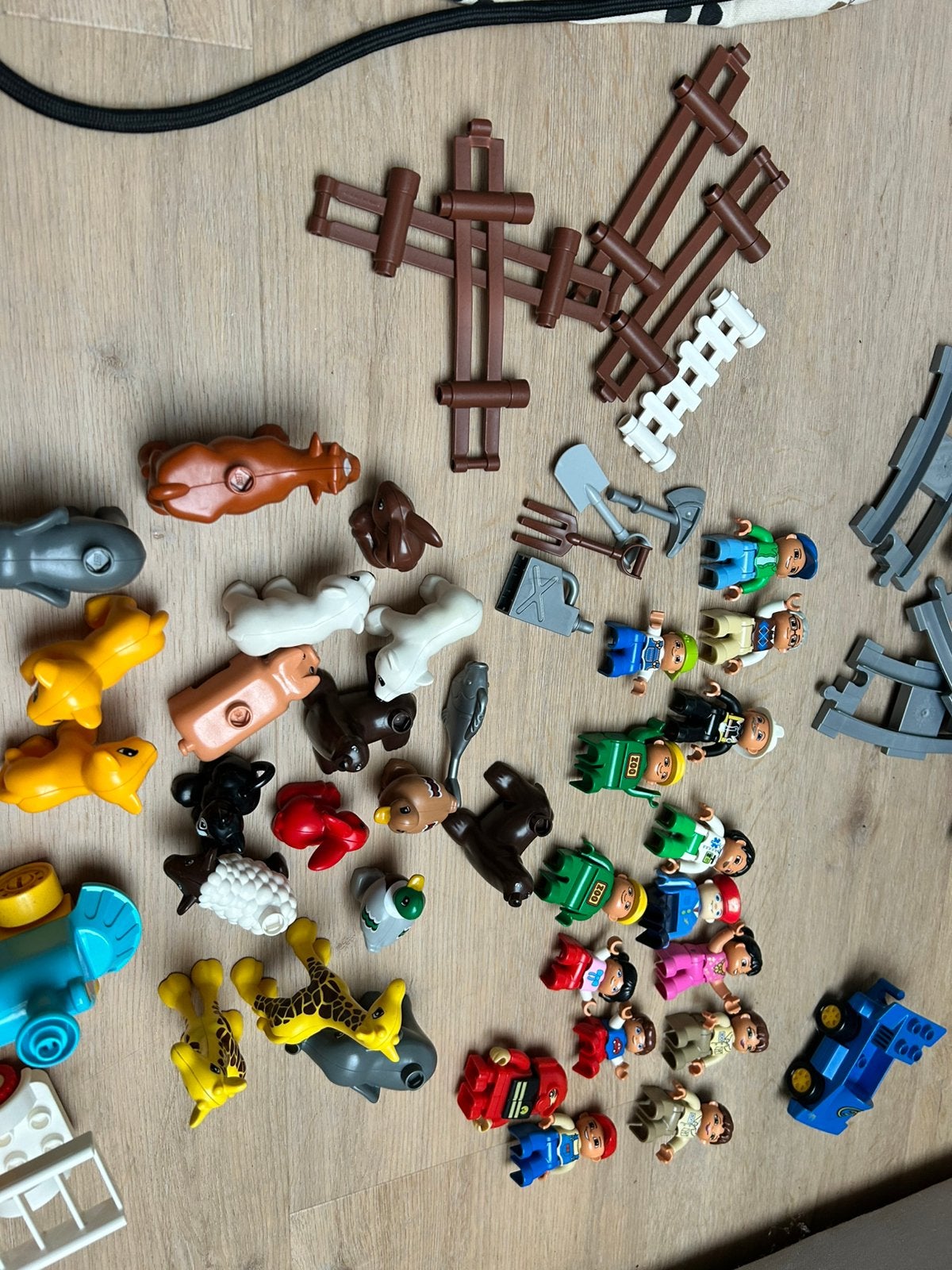 Grote tas duplo met dierentuin, boerderij, trein, voertuigen, Kinderen en Baby's, Speelgoed | Duplo en Lego, Ophalen of Verzenden