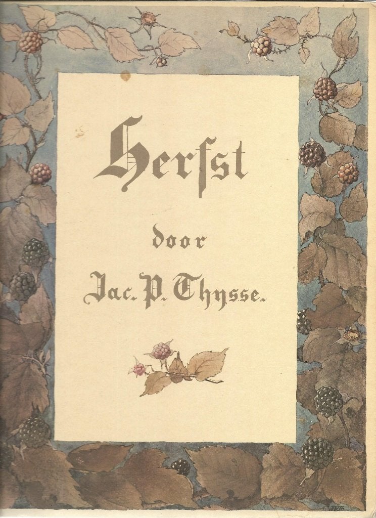 Plaatjesalbum Herfst van Verkade herdruk  1975, Ophalen of Verzenden, Gelezen, Jac.P. Thijsse, Plaatjesalbum