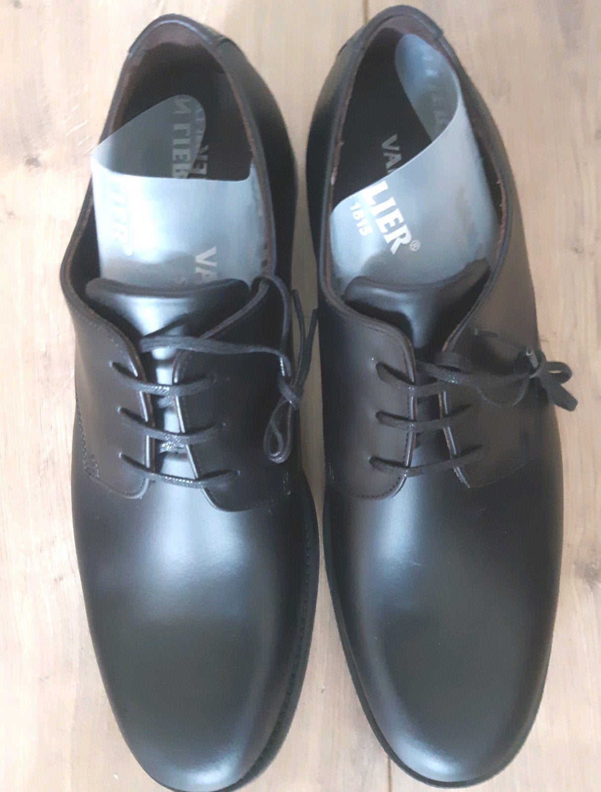 VAN LIER luxe leren schoenen. SPLINTERNIEUW. Maat 45., Zwart, Van Lier, Nieuw, Ophalen of Verzenden