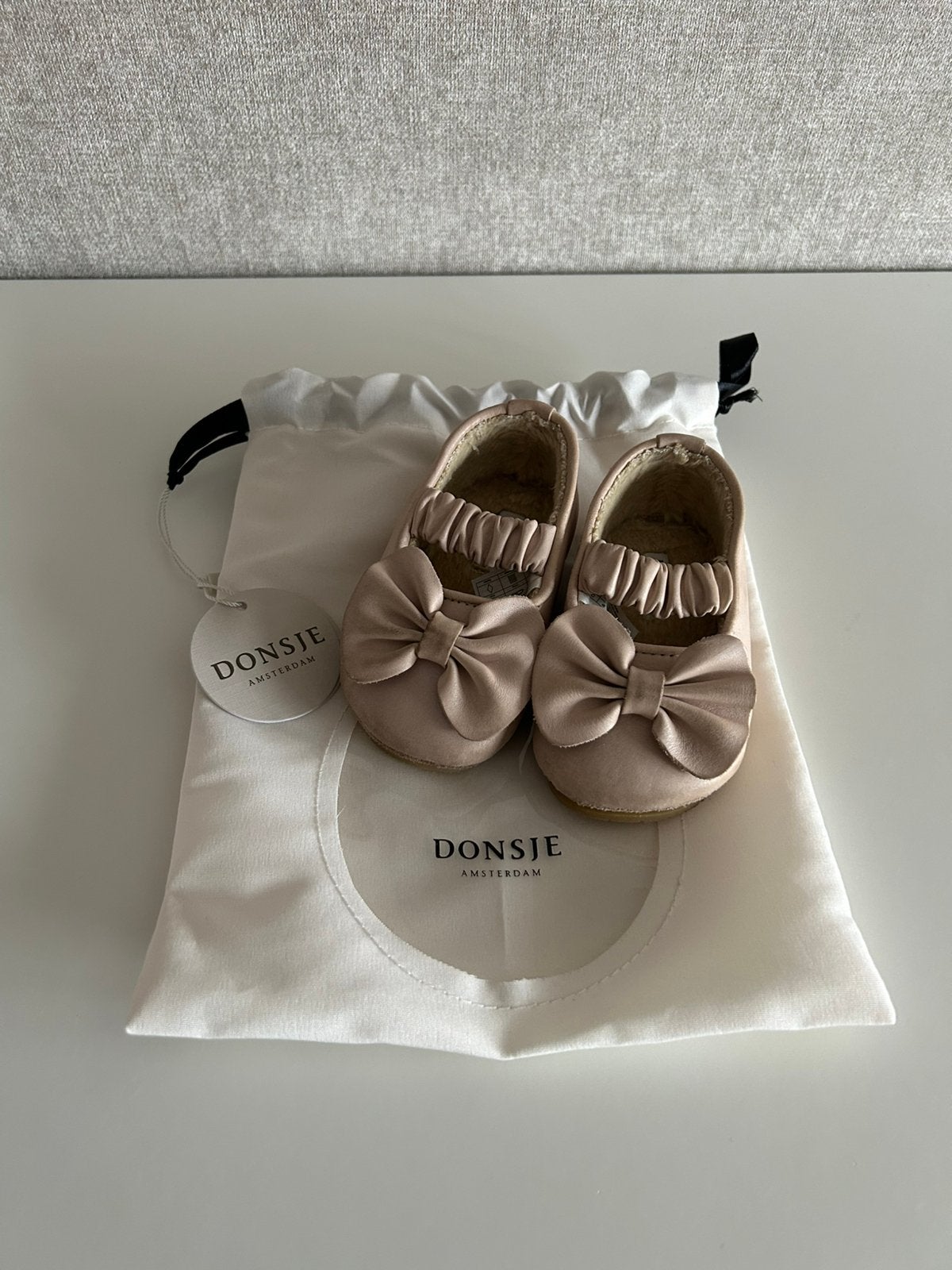 Donsje ballerinas maat 19 (12-18M), Schoentjes, Meisje, Ophalen of Verzenden, Zo goed als nieuw