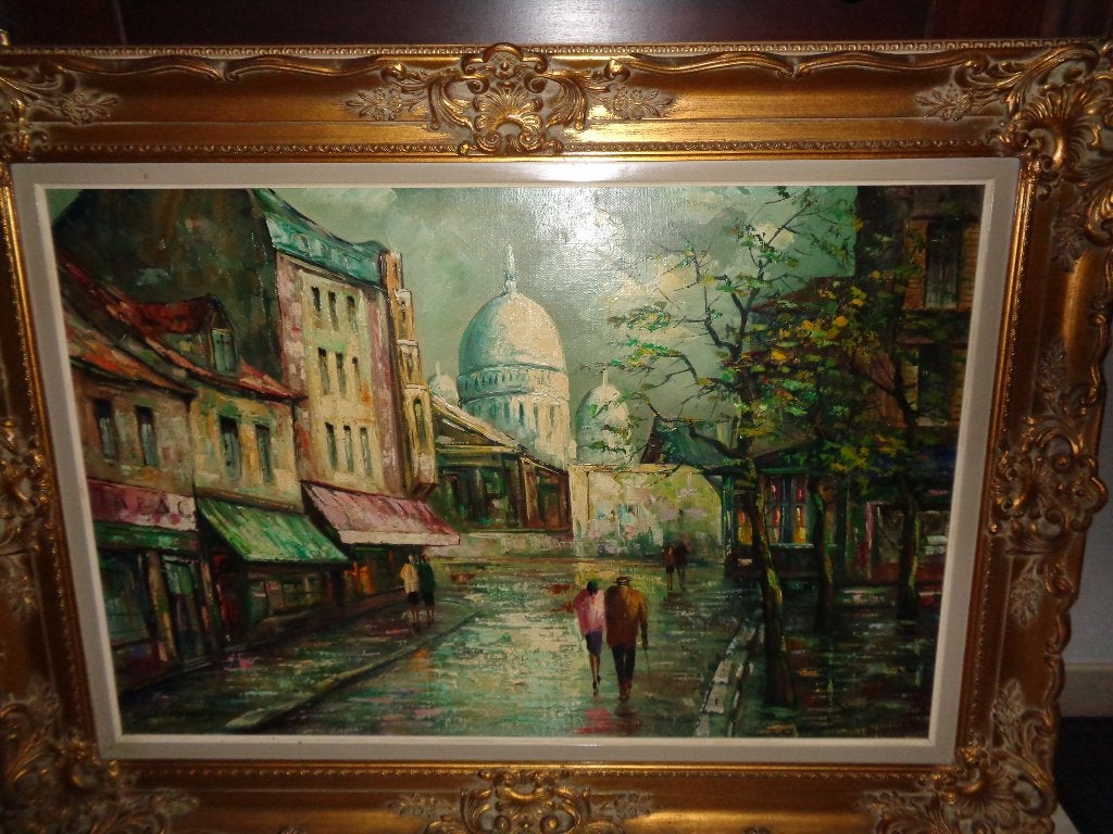 *Anna De Weert (1867) -Prachtig groot schilderij -Zie ARTO.., Antiek en Kunst, Ophalen of Verzenden, Origineel werk, Doek