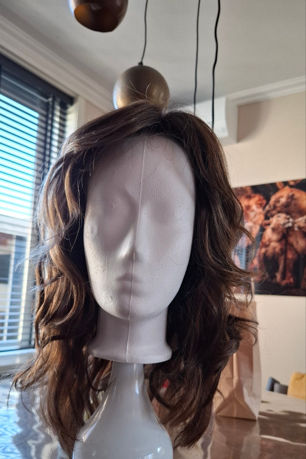 Professioneel haarwerk incl. verzorgingsset, Ophalen of Verzenden, Zo goed als nieuw, Pruik of Haarverlenging