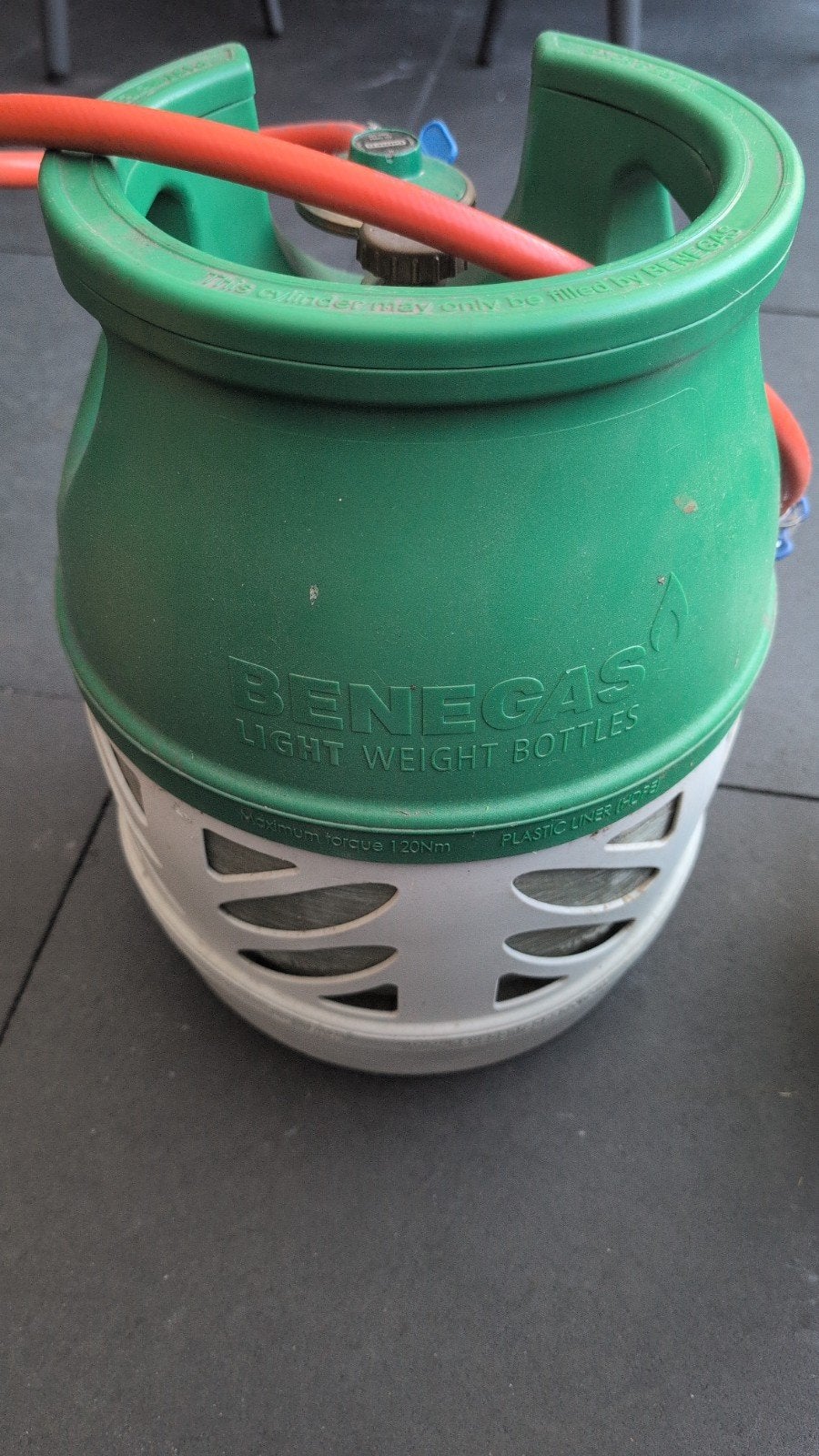 Benegas Light LPG gasfles met slang, Ophalen, Zo goed als nieuw, Benegas