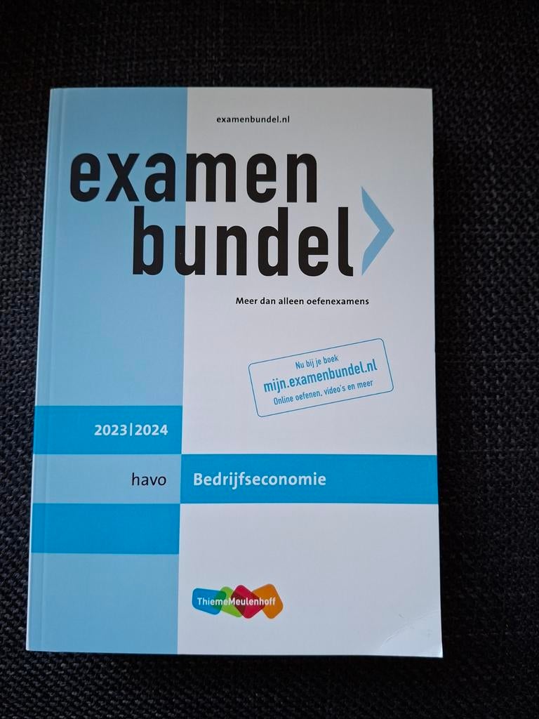 Examenbundel, Ophalen, Zo goed als nieuw, HAVO, Economie