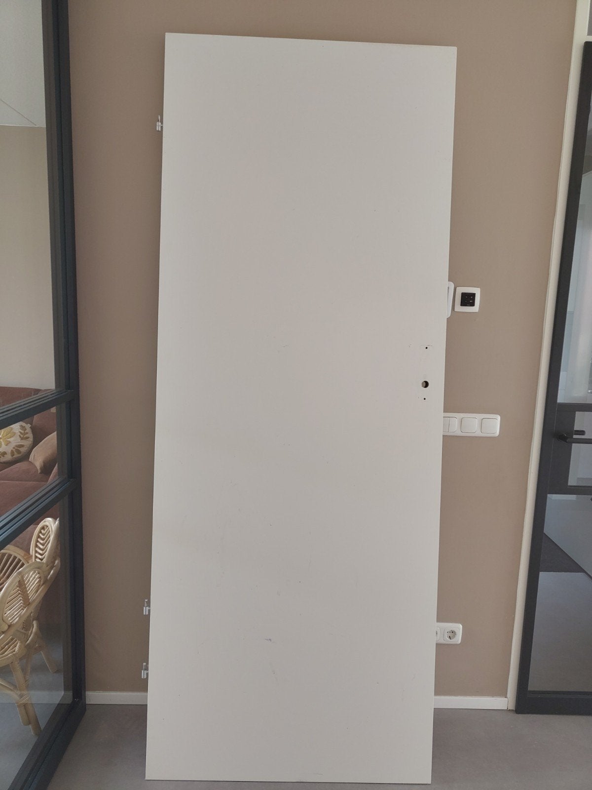 Witte binnendeur, zo goed als nieuw, 80 tot 100 cm, Binnendeur, Ophalen of Verzenden, Zo goed als nieuw