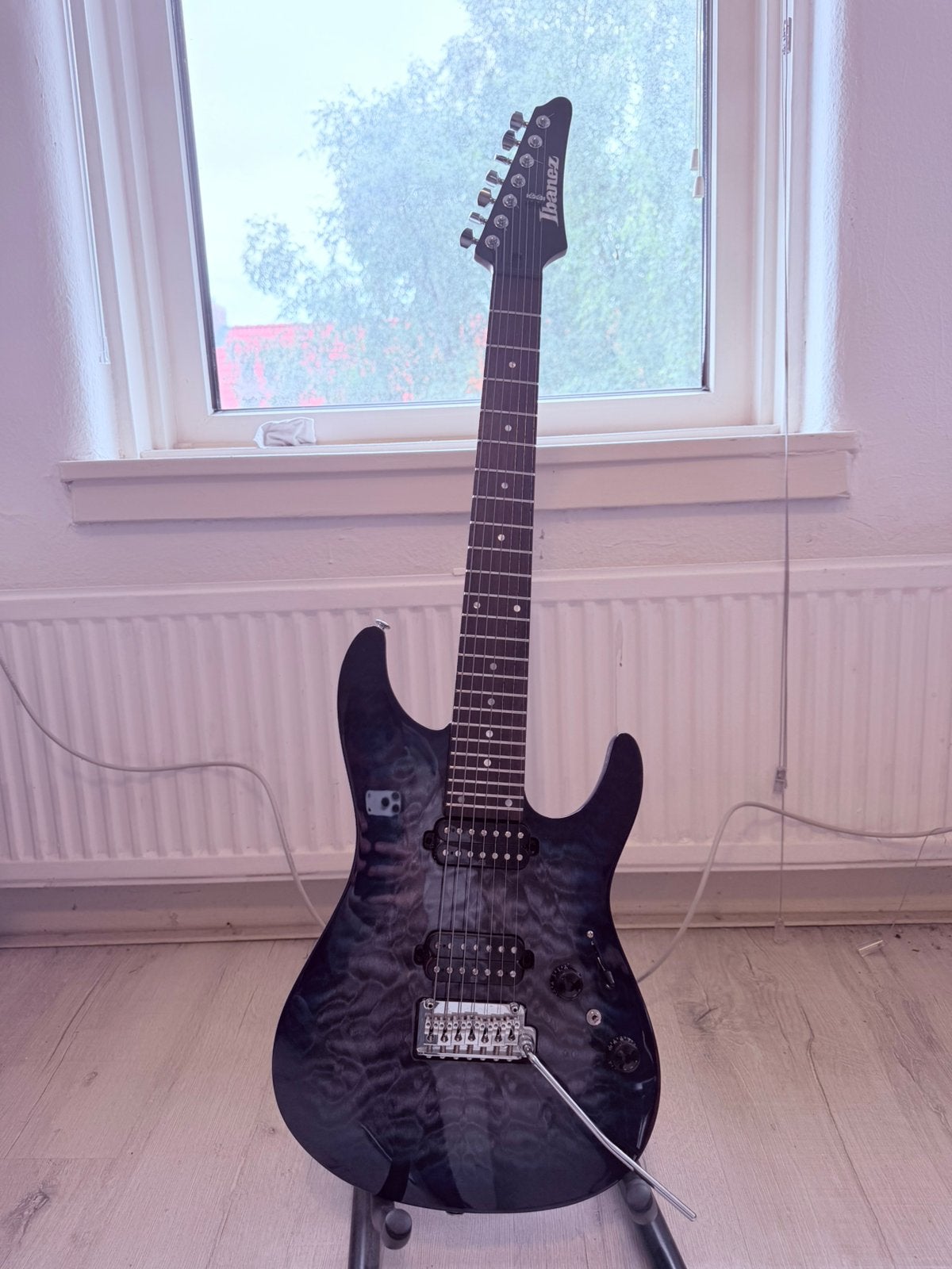 Ibanez AZ Premium Twilight Burst 7 string, Ophalen, Zo goed als nieuw, Solid body, Ibanez