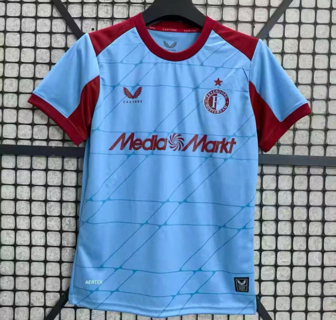 Feyenoord 3e tenue 25/26 (Maat en bedrukking naar keuze), Maat XL, Ophalen of Verzenden, Zo goed als nieuw, Shirt