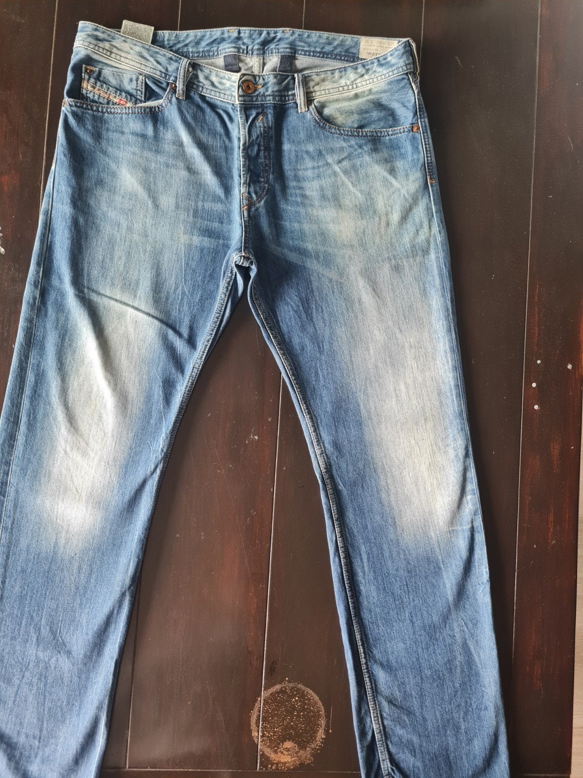 CLASSIC DIESEL WAYKEE REGULAR STRAIGHT JEANS SIZE 34/32, Ophalen of Verzenden, Zo goed als nieuw, Blauw, W33 - W34 (confectie 48/50)