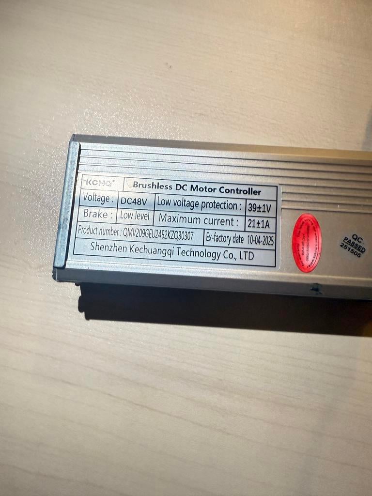 Fatbike Controller Borstelloze DC Motor 48V, Ophalen of Verzenden, Nieuw