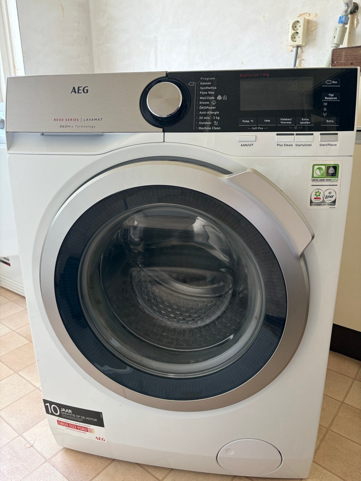 AEG L8FE86CS 8000 Serie Lavamat Wasmachine - 8kg, Witgoed en Apparatuur, 8 tot 10 kg, Ophalen of Verzenden, 85 tot 90 cm, 1600 toeren of meer