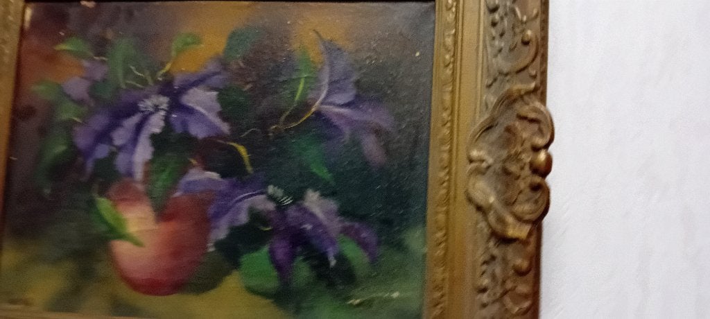OUD SCHILDERIJ BLOEM, Antiek en Kunst, Kunst | Schilderijen | Klassiek, Ophalen