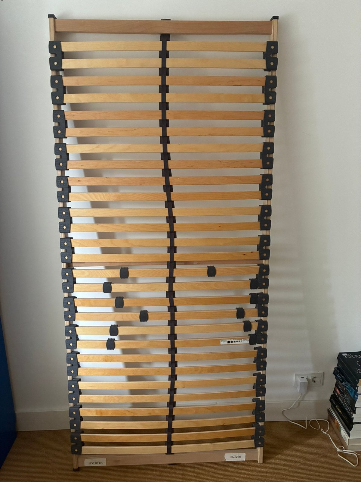Lattenbodem 90x200cm deels verstelbaar, Ophalen, 90 cm, Eenpersoons, Zo goed als nieuw