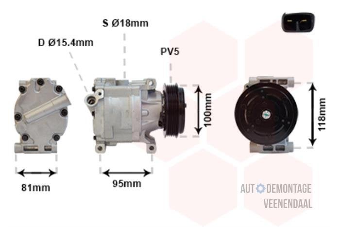 Aircopomp van een Fiat 500, Auto-onderdelen, -, -, Nieuw, Ophalen of Verzenden