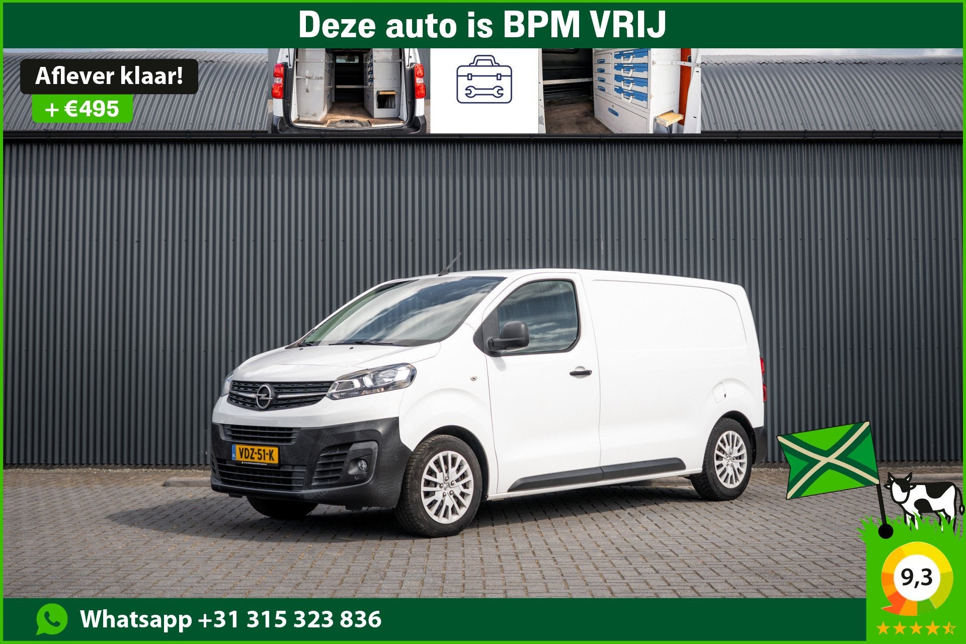 Opel Vivaro 1.5 L2H1 | 3-Zits | Carplay | Cruise | PDC | Air, Auto's, Voorwielaandrijving, Gebruikt, 4 cilinders, Leder en Stof