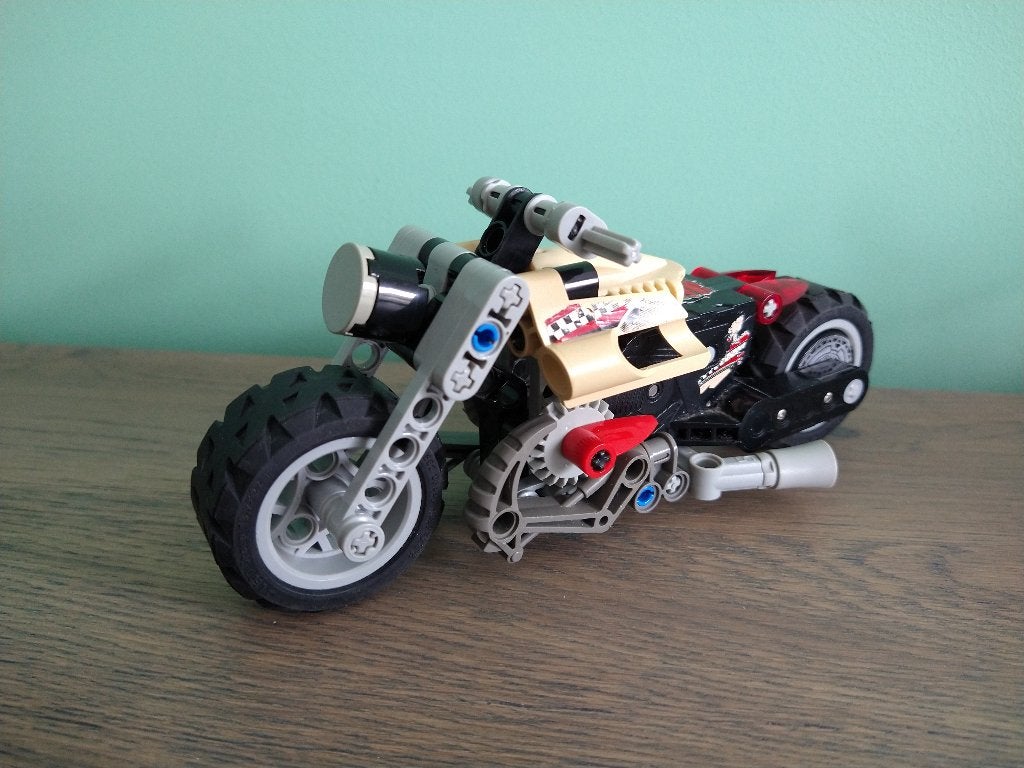 Lego Racers 8371 Extreme Power Bike racemotor chopper, Gebruikt, Lego, Ophalen of Verzenden, Complete set