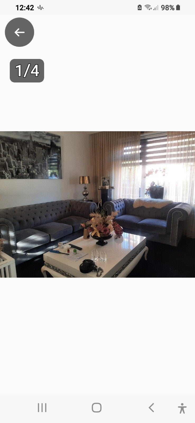 Prachtig mooi Chesterfield bank combinatie, Ophalen of Verzenden