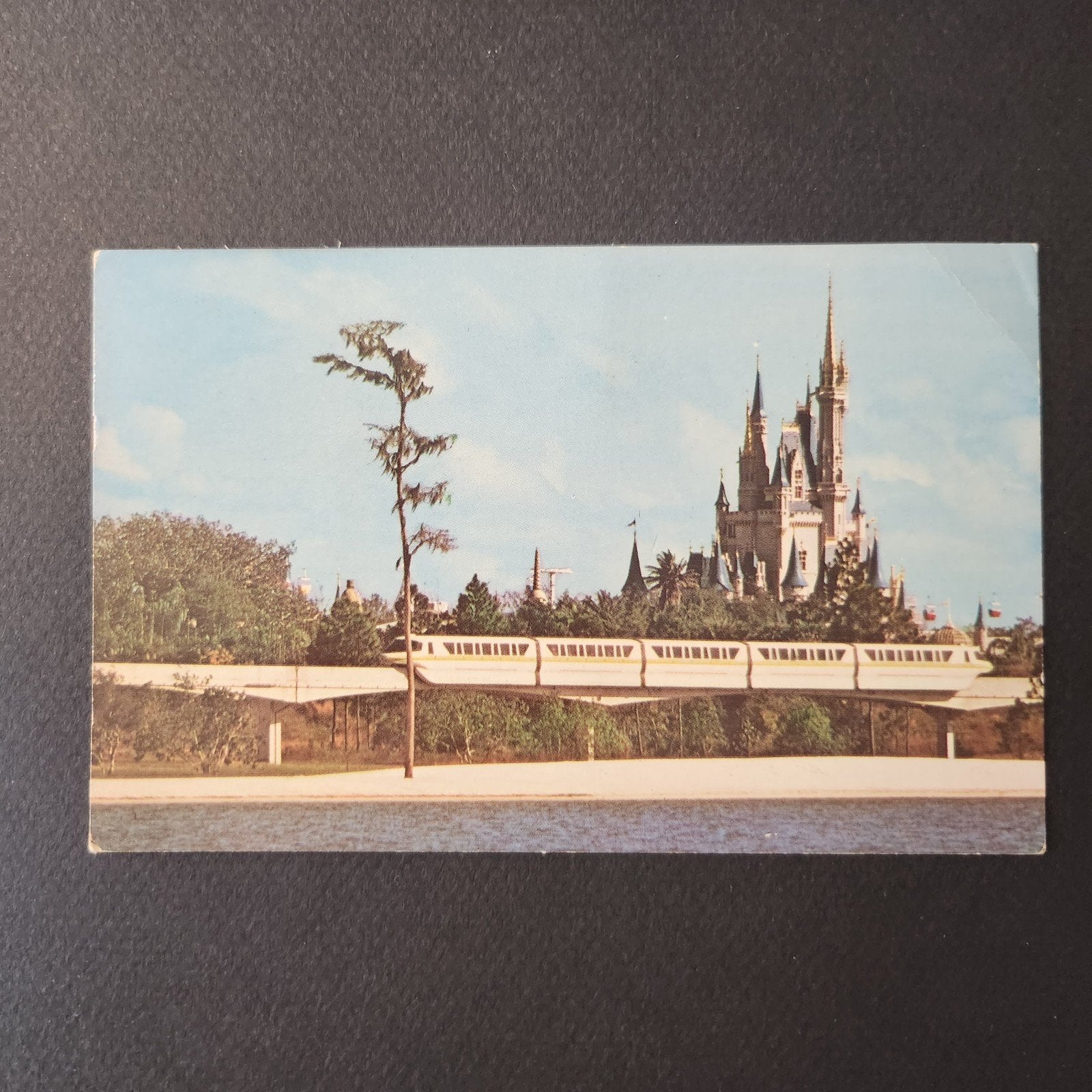 Vintage Ansichtkaart Walt Disney World Kasteel Monorail, Verzenden