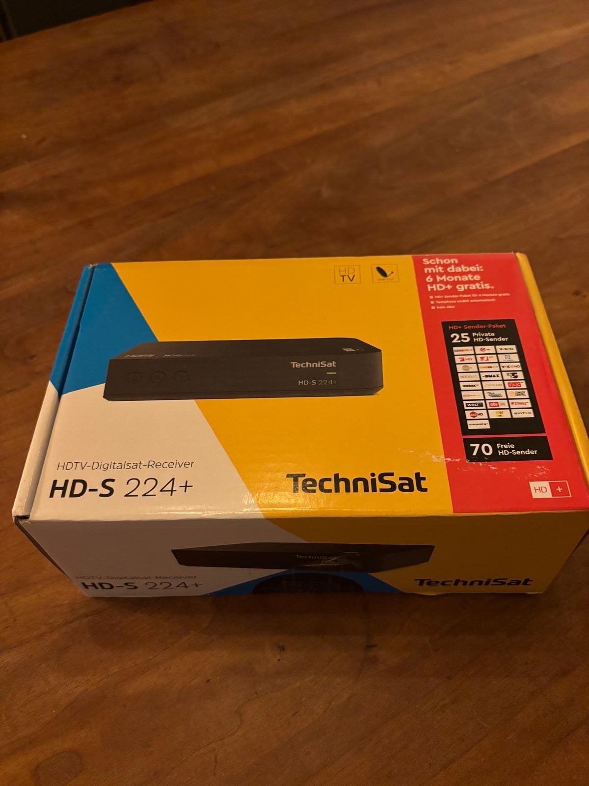 TechniSat HD-S 224+ HDTV-Digitalsat-Receiver, Ophalen, Nieuw, Decoder