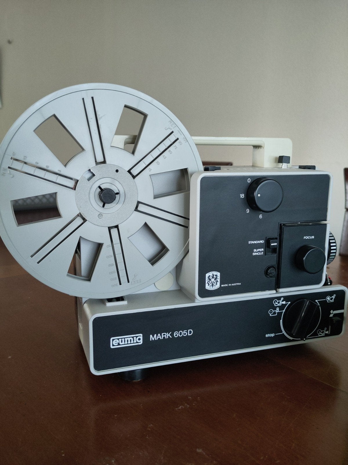 Eumig Mark 605D filmprojector met Fujica splicer, Ophalen of Verzenden, Gebruikt
