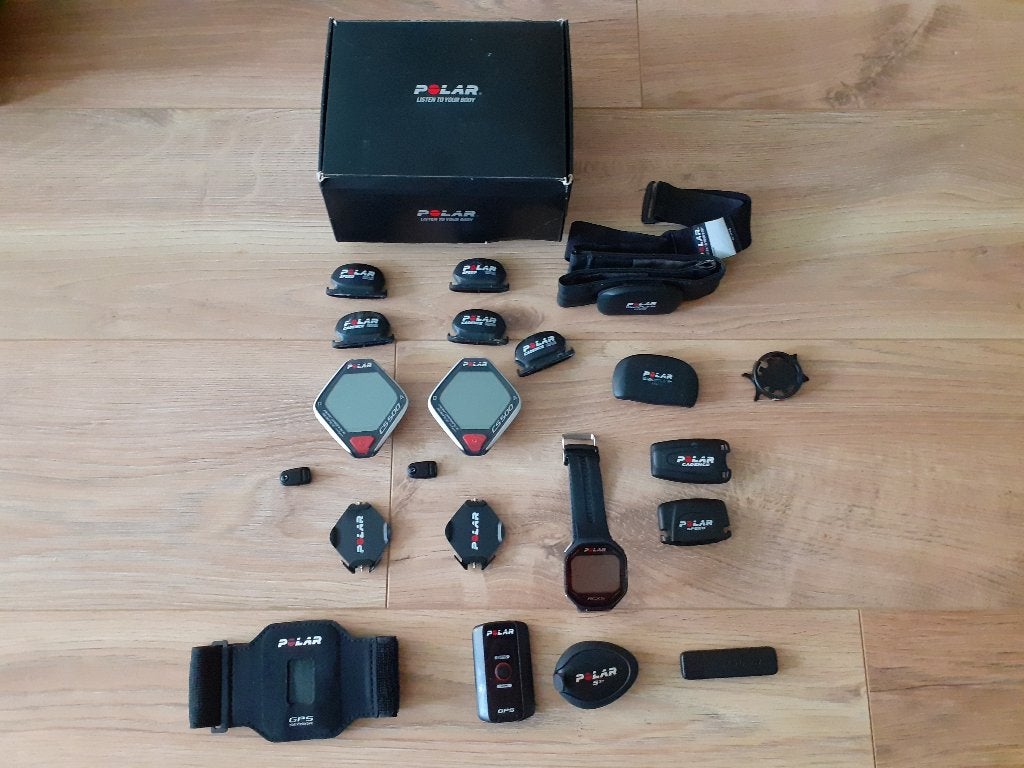 Polar RCX5 Sporthorloge + Polar CS500 + sensors, Fietsen en Brommers, Fietsaccessoires | Fietscomputers, Ophalen, Draadloos, Nieuw