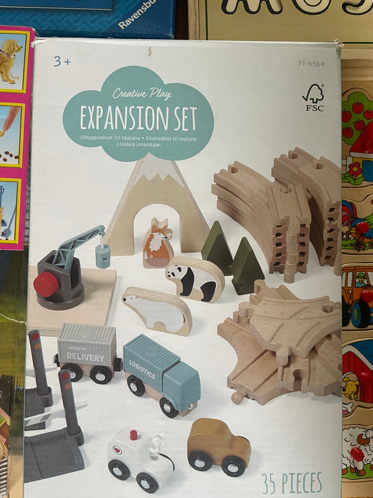 Diverse puzzels en Barbie met hond, Ophalen, Gebruikt, Meer dan 50 stukjes, Van hout