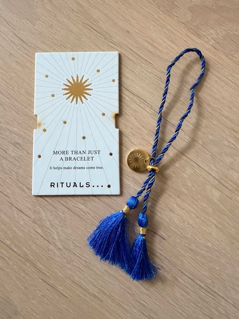 Rituals Tiny Bracelets Armband Blauw met Kwastjes, Overige materialen, Blauw, Nieuw, Ophalen of Verzenden